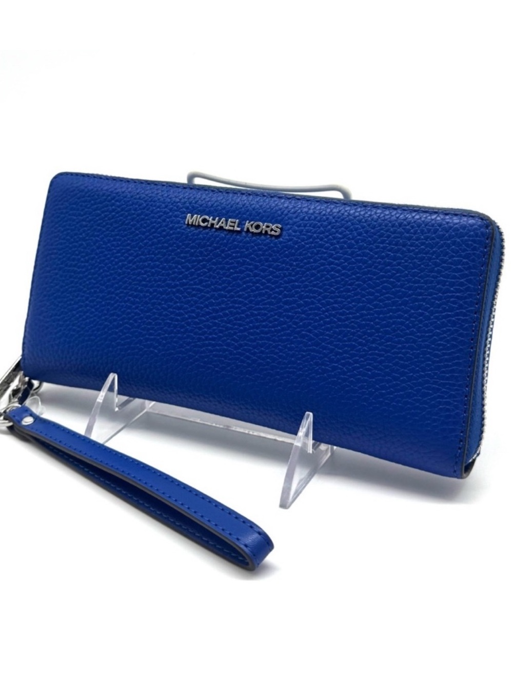 Michael Kors Large Jet Set Travel Continental Wallet Galaxy Blue